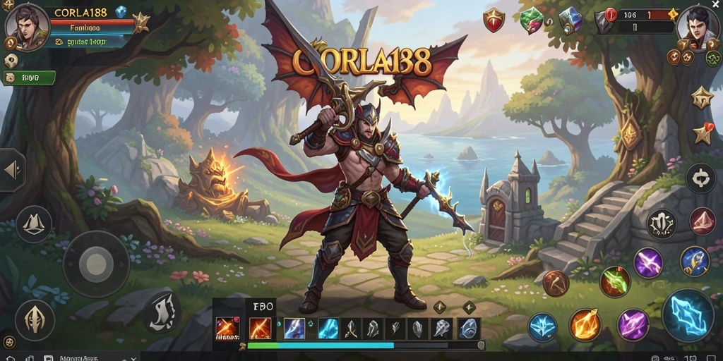 Tampilan menawan gameplay CORLA188 dalam petualangan ARPG.