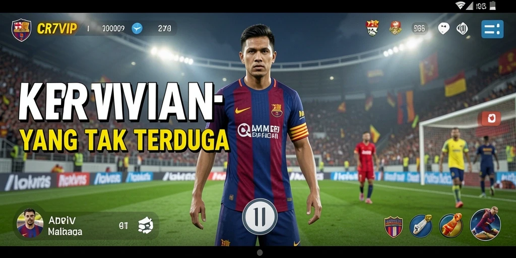 Screenshot gameplay CR7VIP menampilkan suasana menyeramkan dan grafis menakutkan.