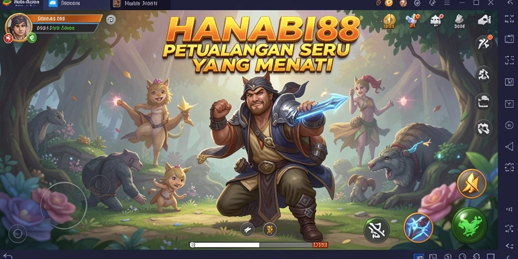 Tangkapan layar dari gameplay petualangan HANABI88 yang penuh aksi.