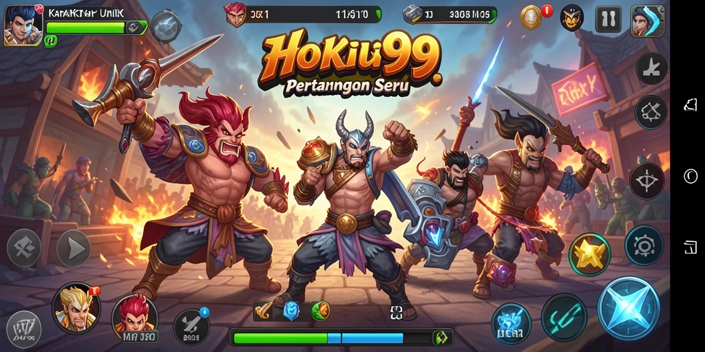Gameplay HOKI99 menampilkan aksi pertarungan yang mendebarkan.
