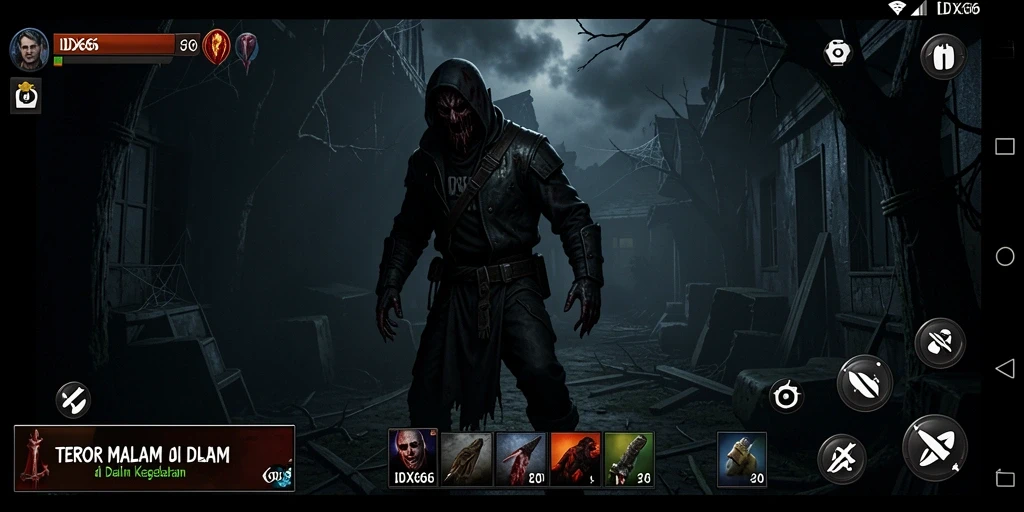 Tangkapan layar menampilkan momen menegangkan dalam gameplay Horror.