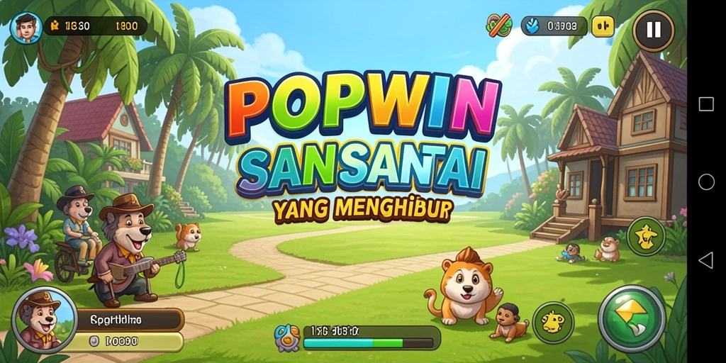 Tampilan menarik dari gameplay POPWIN yang mengasyikkan.