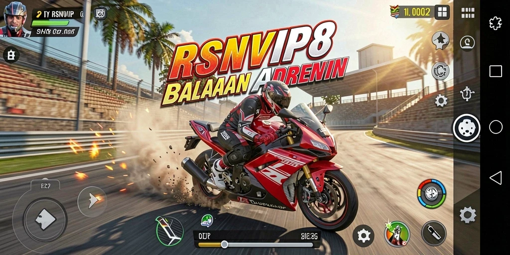 Gameplay seru dan adrenalin tinggi dalam balapan motor.