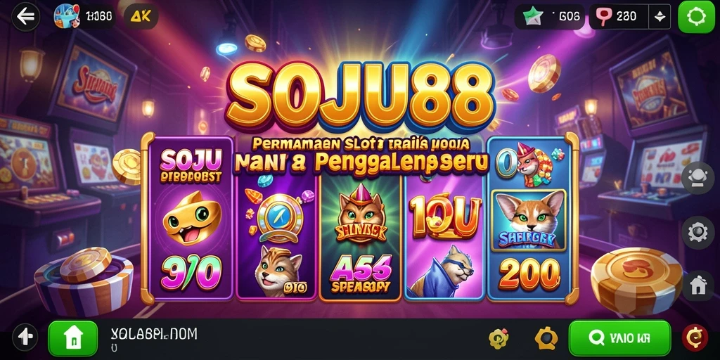 Tampilan gameplay menarik dari SOJU88 dengan berbagai tema slot.