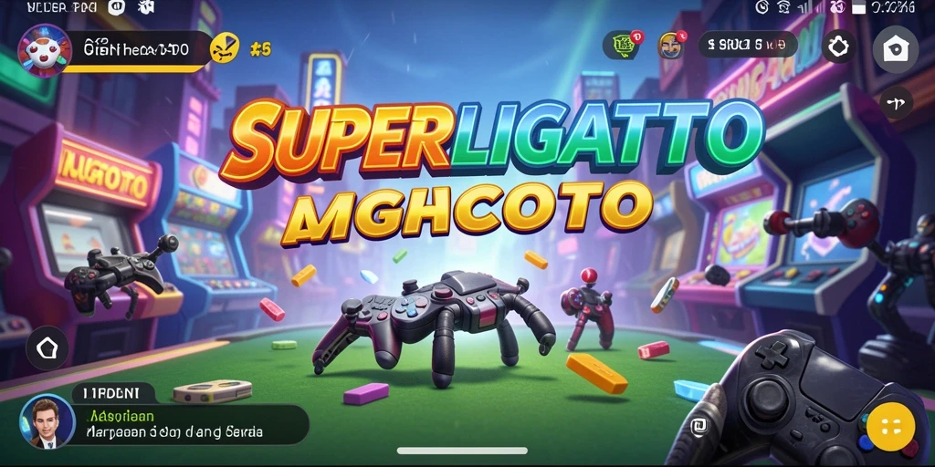 Tampilan menarik dari gameplay SUPERLIGATOTO yang memikat.