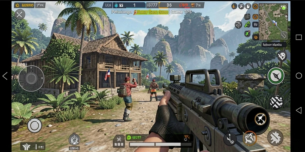 Tampilan gameplay TPS yang seru dalam UUS777.