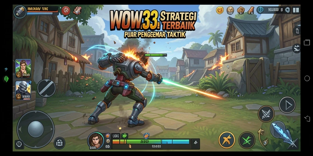 Screenshot utama WOW33 menampilkan gameplay strategi yang mendebarkan.